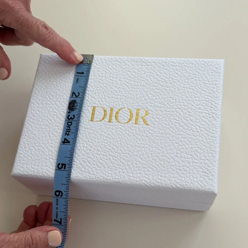 Dior White Box with Gold Logo
